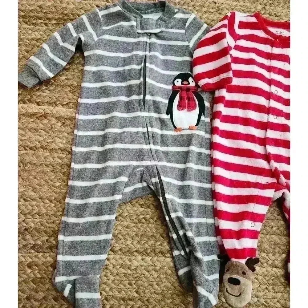 Baby Christmas Holiday Pajama Bundle 3-6months Unisex‎